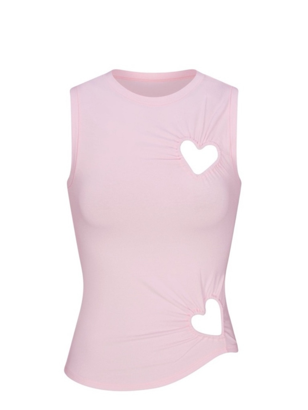 NWT SKIMS Pink Heart Cutout Tank Top